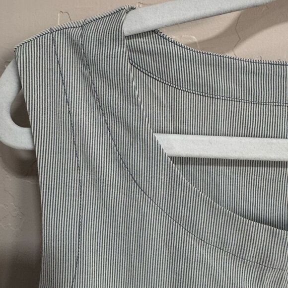 Athleta stripped Gray/white Dress - Picture 3 of 7